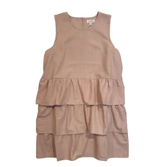 Mud Pie Nicolette Dress Blush Pink Tiered Sleeveless L NWT - Picture 8 of 10